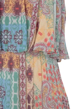LASCANA Maxi Dresses-Patchwork Print Bandeau Maxi Dress