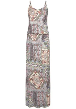 LASCANA Maxi Dresses-Patchwork Print Maxi Dress