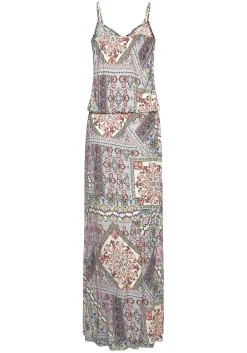 LASCANA Maxi Dresses-Patchwork Print Maxi Dress