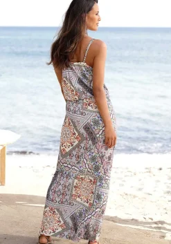 LASCANA Maxi Dresses-Patchwork Print Maxi Dress