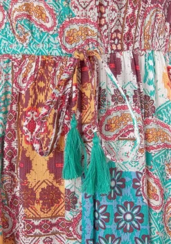 LASCANA Sundresses-Patchwork Print V-Neck Dress