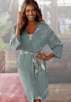 LASCANA Pajamas & Sets-Patterned Belt Robe