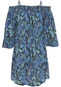 LASCANA Short Dresses-Patterned Carmen Style Dress