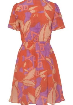 LASCANA Sundresses-Patterned Flutter Sleeve Dress