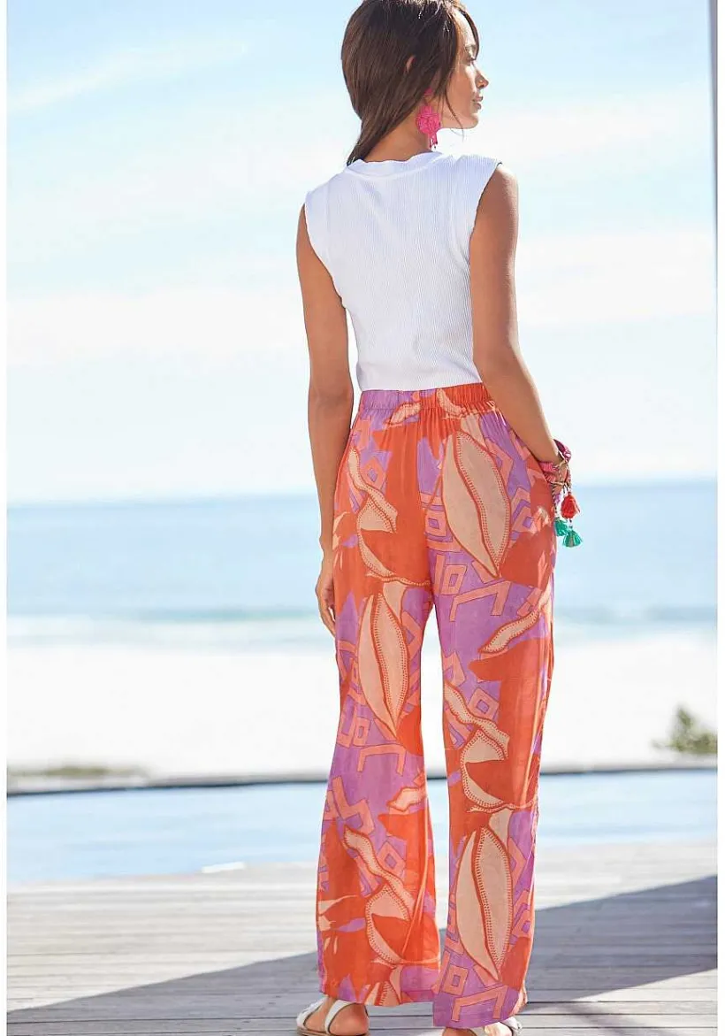 LASCANA Pants-Patterned High Waisted Pants