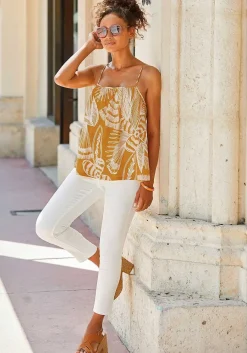 LASCANA Blouses-Patterned Spaghetti Strap Blouse