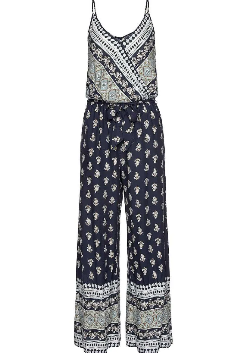 LASCANA Jumpsuits-Patterned V-Neck Jumpsuit