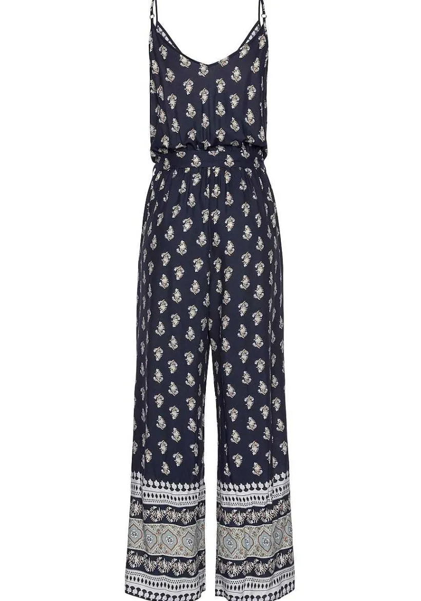 LASCANA Jumpsuits-Patterned V-Neck Jumpsuit