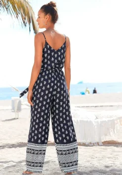 LASCANA Jumpsuits-Patterned V-Neck Jumpsuit