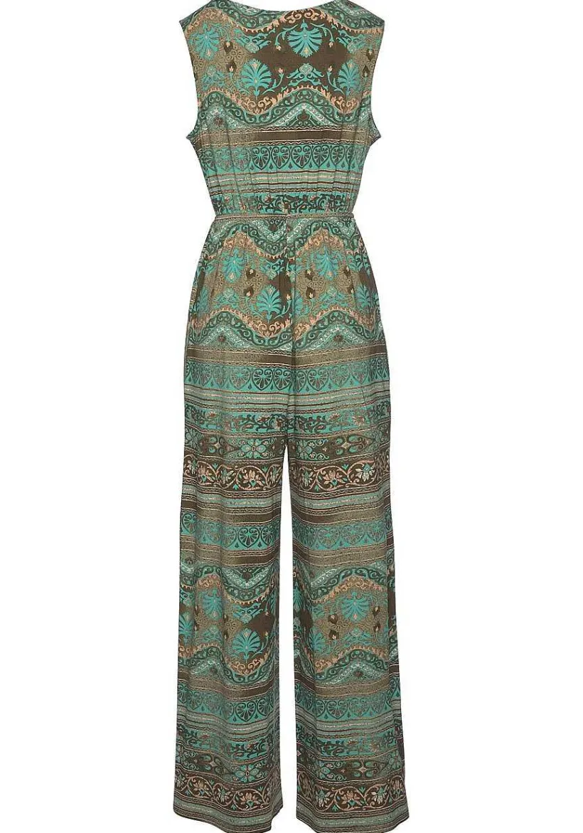LASCANA Jumpsuits-Patterned Wide Strap Jumpsuit