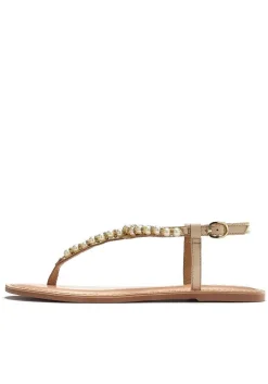 LASCANA Sandals-Pearl Bead Accent Sandals
