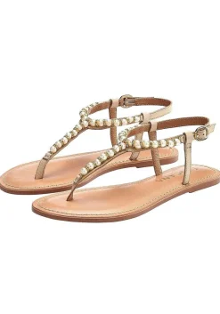 LASCANA Sandals-Pearl Bead Accent Sandals