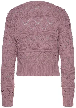 LASCANA Cardigans-Pearl Button Crochet Cardigan