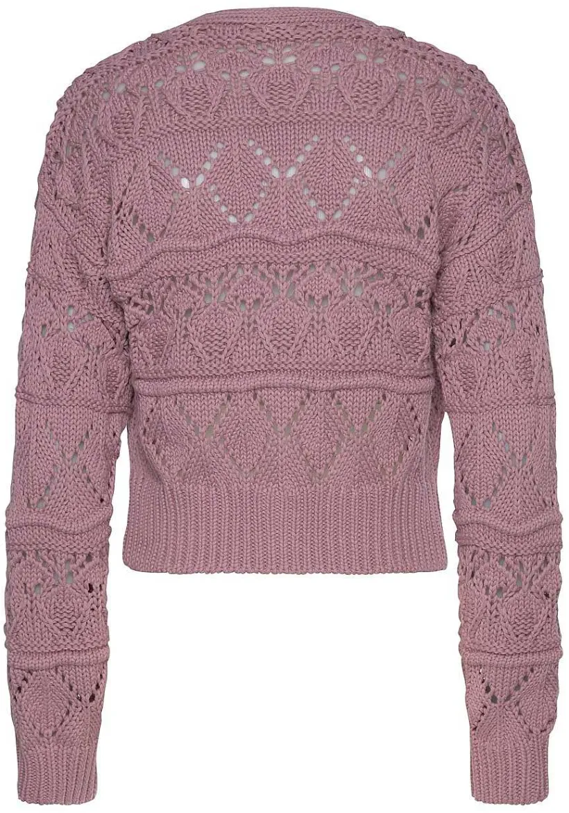 LASCANA Cardigans-Pearl Button Crochet Cardigan
