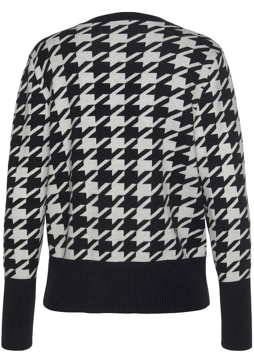 LASCANA Cardigans-Pearl Button Houndstooth Cardigan