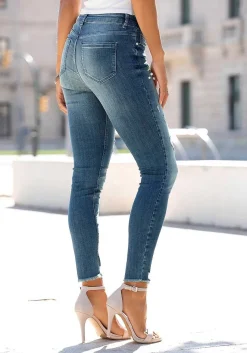 LASCANA Pants-Pearl Embellished Skinny Jeans
