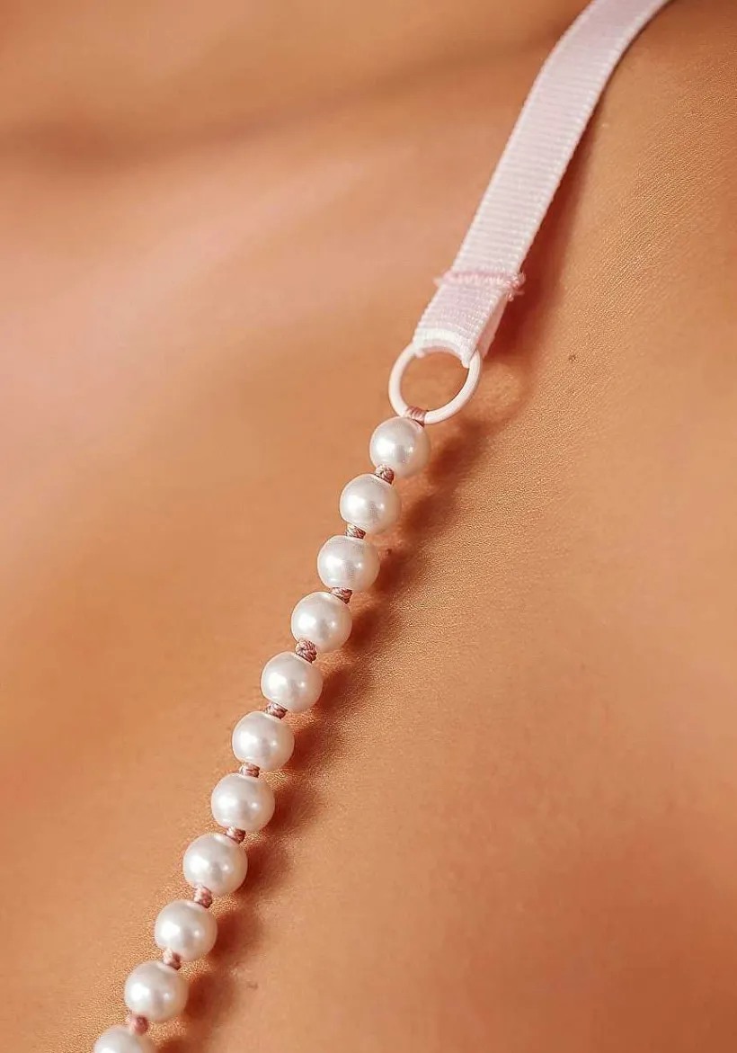 LASCANA D+ Bras-Pearl Strap Lace Push Up Bra
