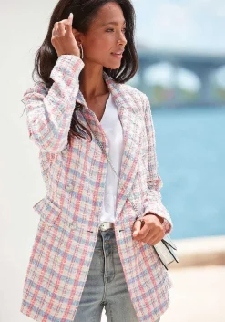 LASCANA Blazers-Plaid Boucle Blazer