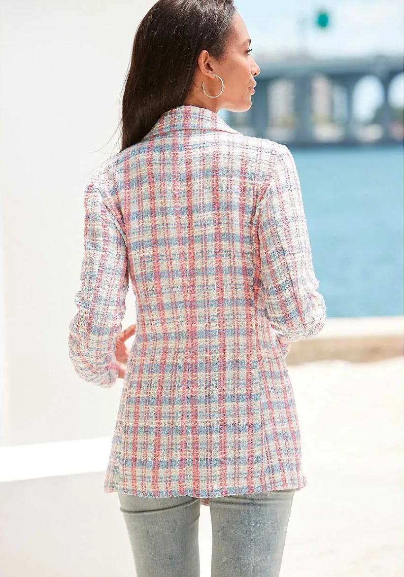 LASCANA Blazers-Plaid Boucle Blazer