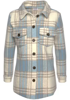 LASCANA Jackets-Plaid Shirt Jacket