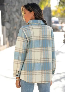 LASCANA Jackets-Plaid Shirt Jacket