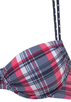 LASCANA Underwire-Plaid Underwire Bikini Top