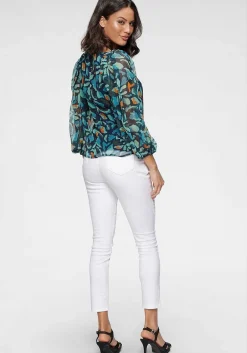 LASCANA Blouses-Pleated Balloon Sleeve Blouse