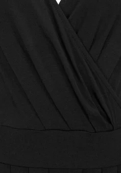 LASCANA Short Dresses-Pleated V-Neck Dress