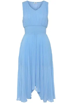 LASCANA Sundresses-Pleated V-Neck Dress