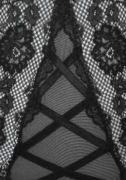 LASCANA Teddies & Corsets-Plunge Lace Underwire Teddy
