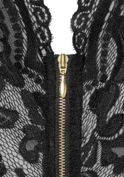LASCANA Teddies & Corsets-Plunge Zipper Detail Teddy