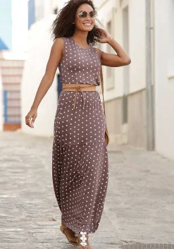 LASCANA Fall Dresses-Polka Dot Maxi Dress