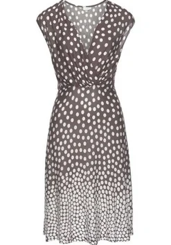 LASCANA Fall Dresses-Polka Dot V-Neck Dress