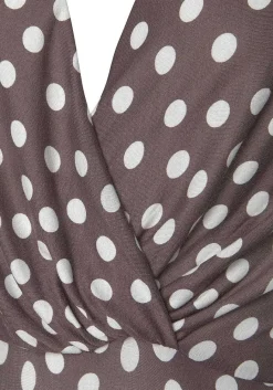 LASCANA Fall Dresses-Polka Dot V-Neck Dress
