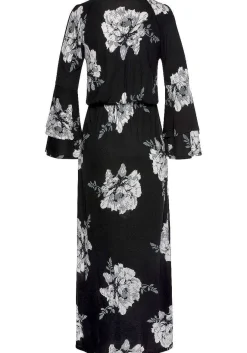 LASCANA Fall Dresses-Print Cold Shoulder Maxi Dress