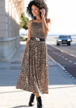 LASCANA Fall Dresses-Print Midi Dress