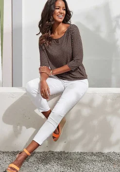 LASCANA Long Sleeve Tops-Printed 3/4 Sleeve Top