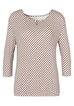 LASCANA Long Sleeve Tops-Printed 3/4 Sleeve Top