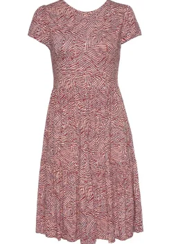 LASCANA Short Dresses-Printed Back Cut Out Dress