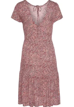 LASCANA Short Dresses-Printed Back Cut Out Dress