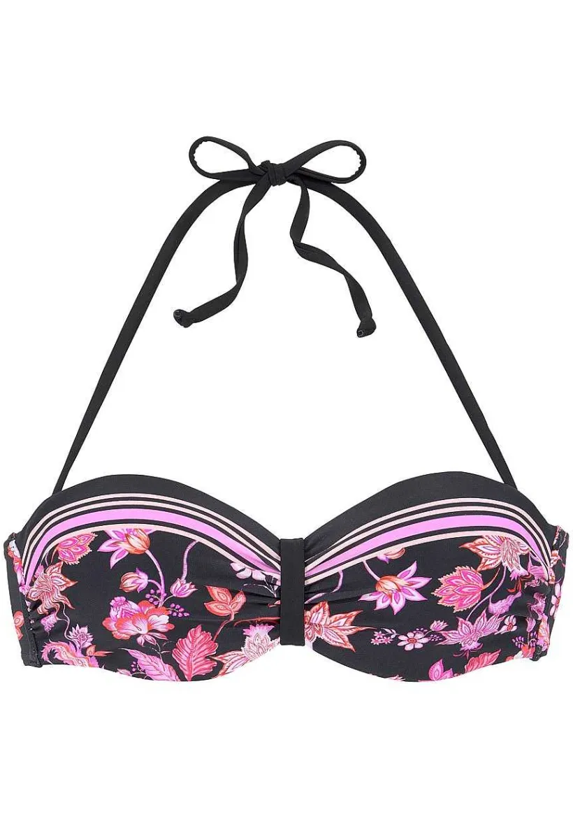 LASCANA Bandeau-Printed Bandeau Bikini Top