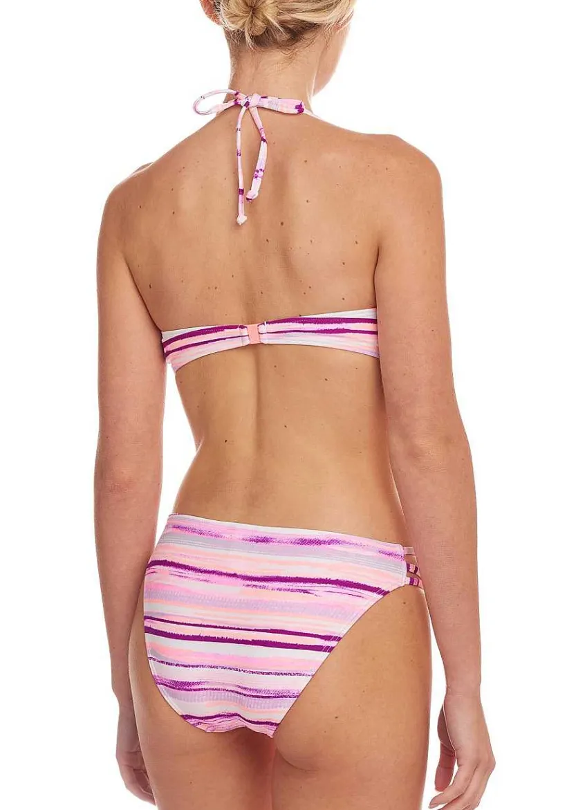 LASCANA Bandeau-Printed Crochet Bandeau Bikini Top