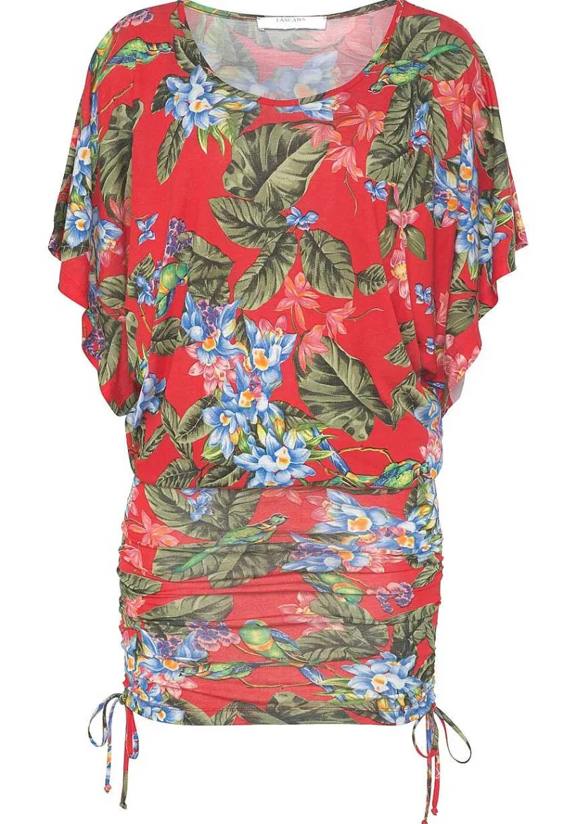 LASCANA Short Dresses-Printed Drawstring Dress