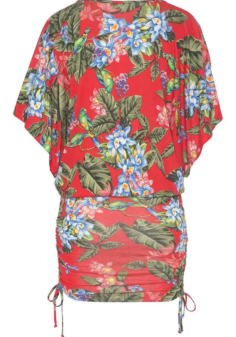 LASCANA Short Dresses-Printed Drawstring Dress