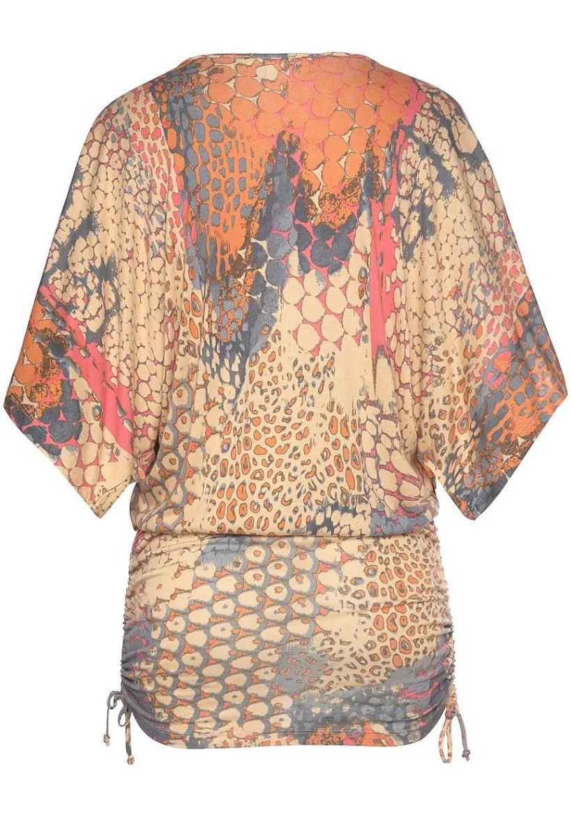 LASCANA Short Dresses-Printed Drawstring Dress