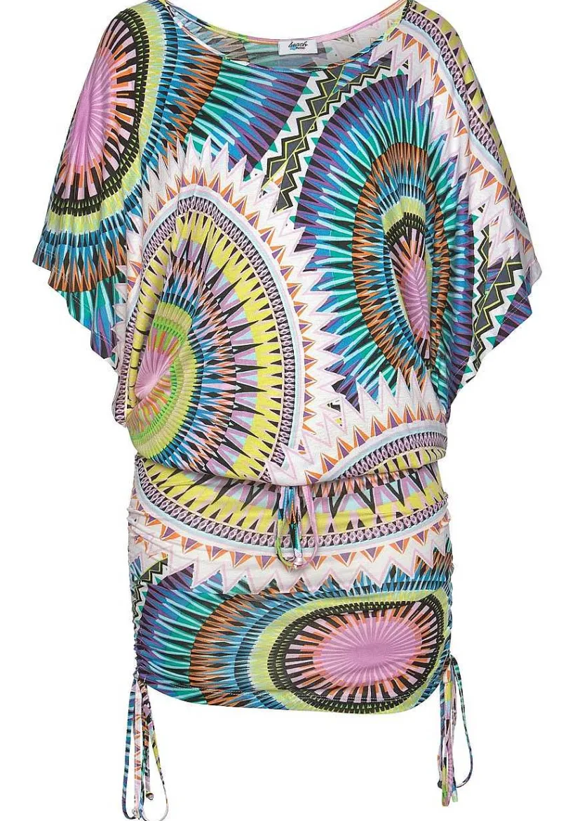 LASCANA Cover-Ups-Printed Drawstring Dress