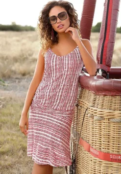 LASCANA Sundresses-Printed Dropped Waist Dress
