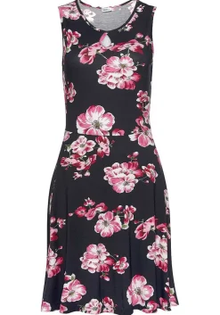 LASCANA Short Dresses-Printed Keyhole Dress