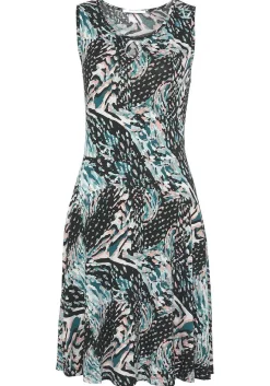 LASCANA Short Dresses-Printed Keyhole Dress