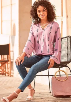 LASCANA Long Sleeve Tops-Printed Long Sleeve Top